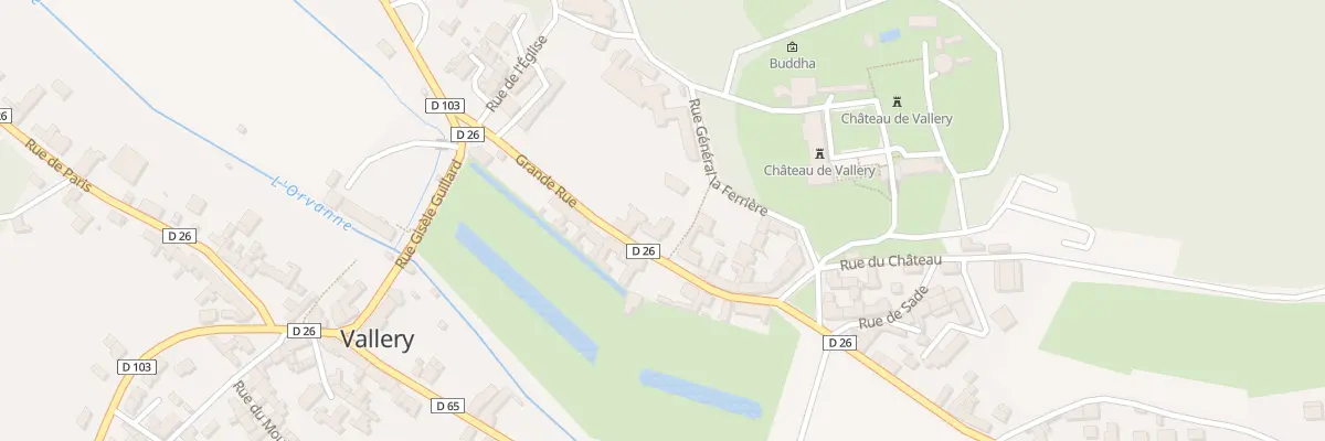 Plan du 5 Gr Grande Rue à Vallery