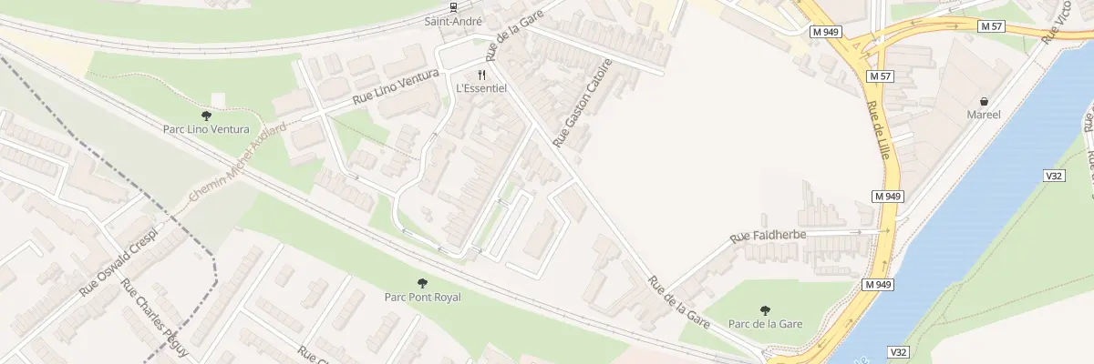 Plan du 73 Rue de la Gare à Saint-André-lez-Lille