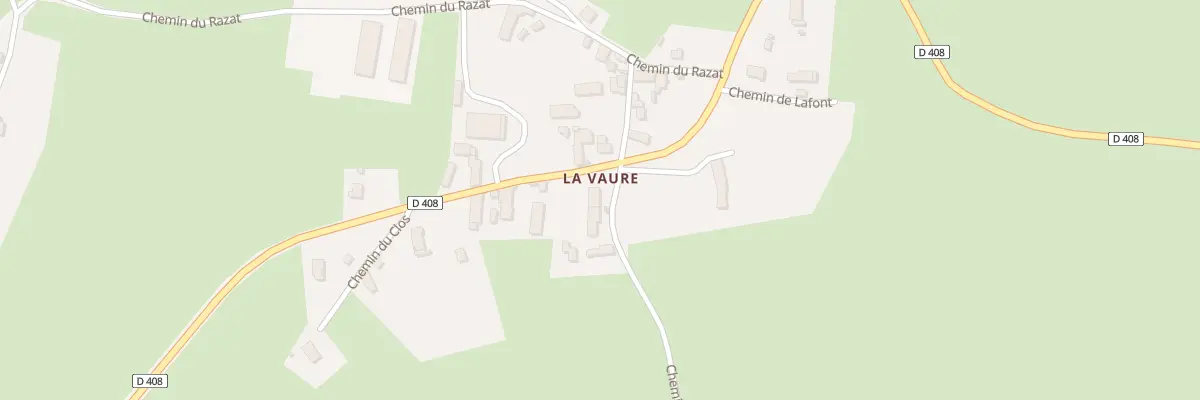 Plan du 10 Che du Pecher - Lavaure à Montcel