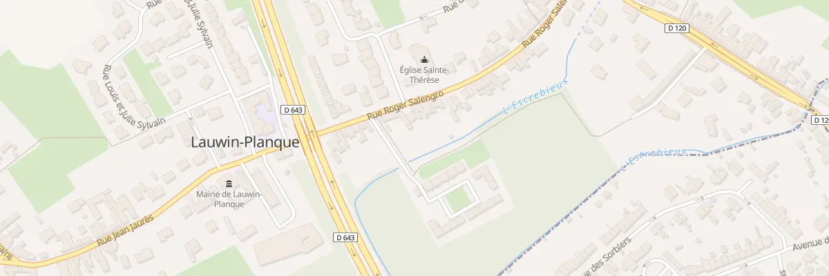 Plan du 42 Rue Roger Salengro à Lauwin-Planque