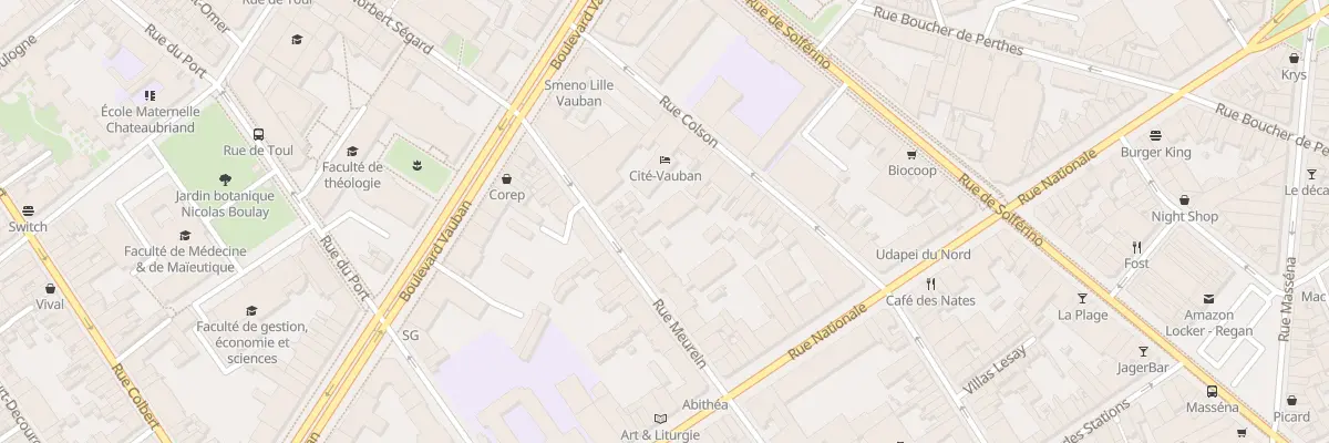 Plan du 113 Rue Meurein à Lille