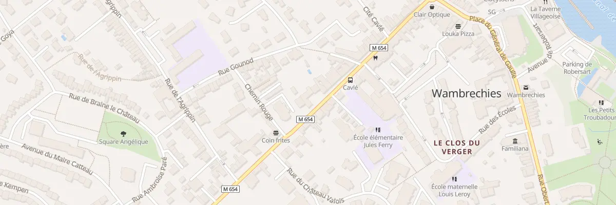 Plan du 64 Rue du Général Leclerc à Wambrechies