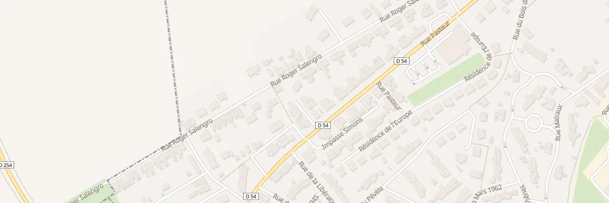 Plan du 42C Rue Pasteur à Thumeries