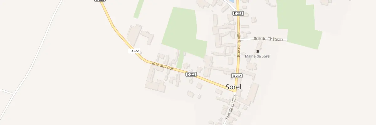 Plan du 4 Rue du Four à Sorel
