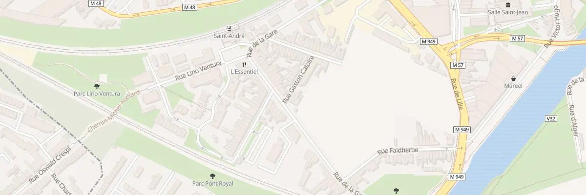Plan du 48 Rue de la Gare à Saint-André-lez-Lille