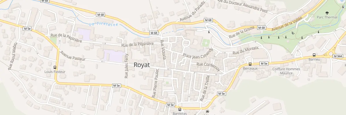 Plan du 1 Imp Péghoux à Royat