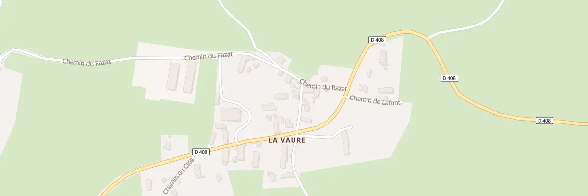 Plan du 6 Che du Pecher - Lavaure à Montcel