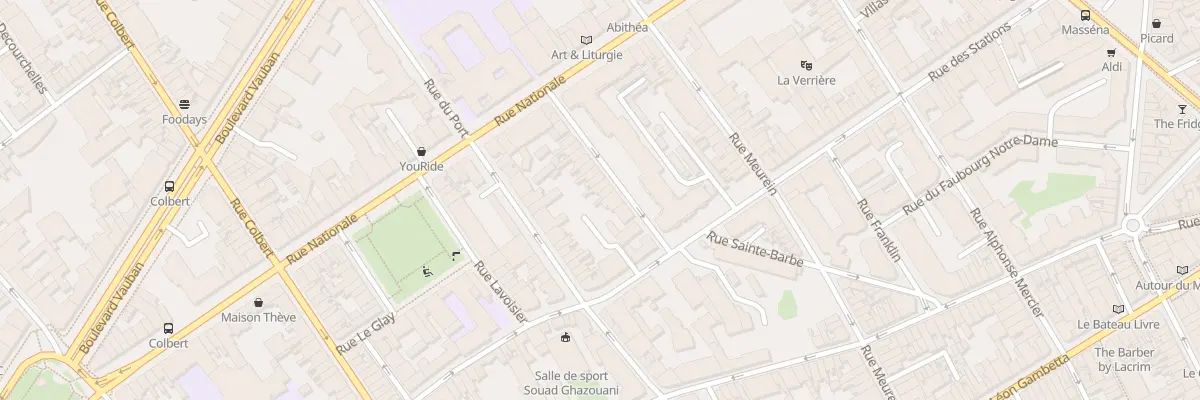 Plan du 24 Rue Catel Beghin à Lille