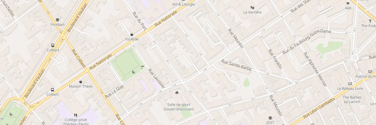 Plan du 68 Rue des Stations à Lille