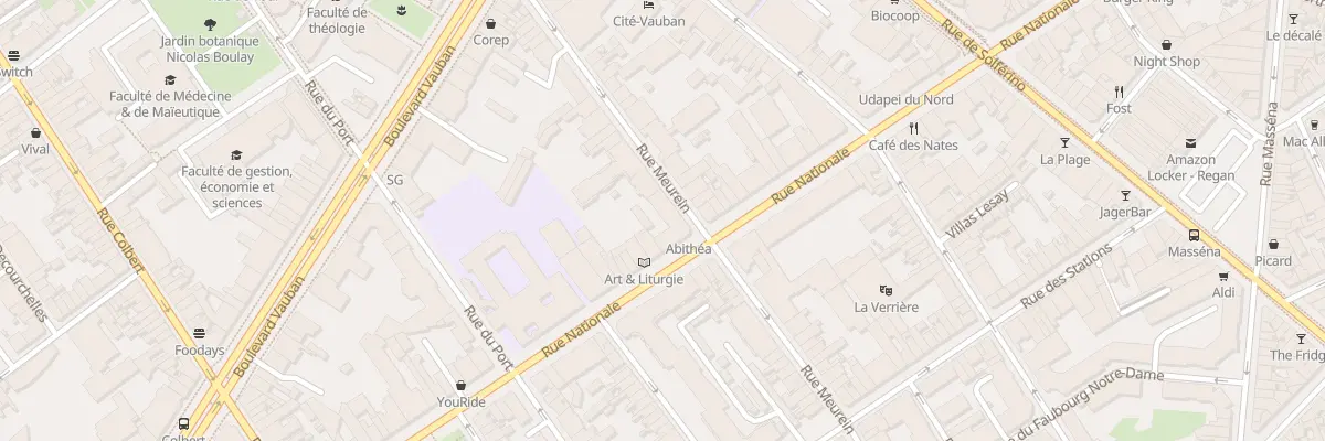 Plan du 228 Rue Nationale à Lille
