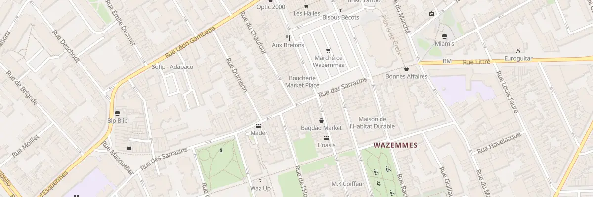 Plan du 7 Rue des Sarrazins à Lille