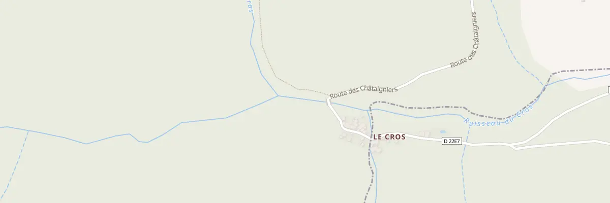 Plan du 235 Le Cros à Rosis