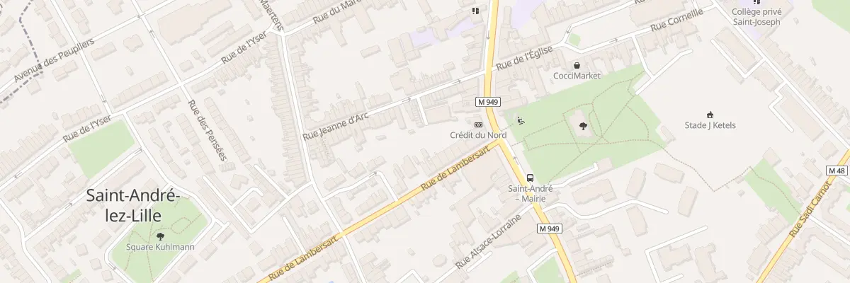 Plan du 10 Rue de Lambersart à Saint-André-lez-Lille