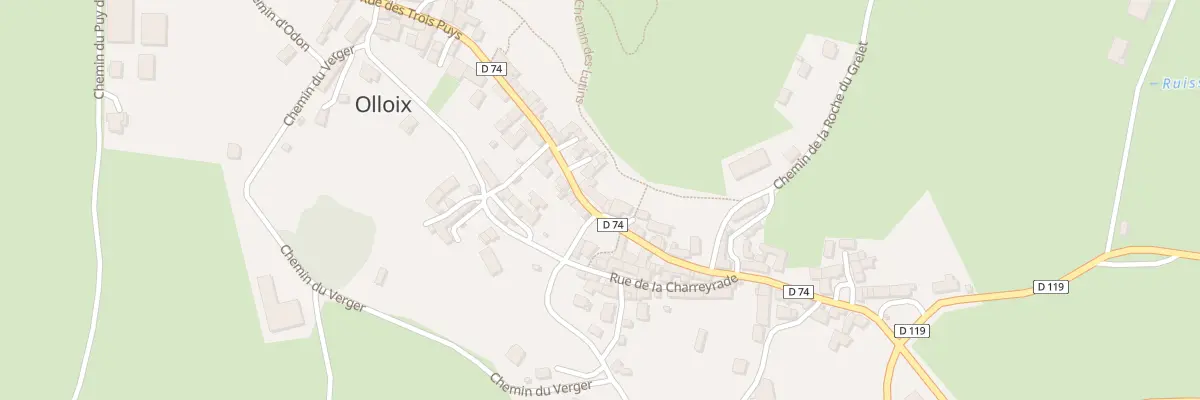 Plan du 5035 Rue des Trois Puys à Olloix
