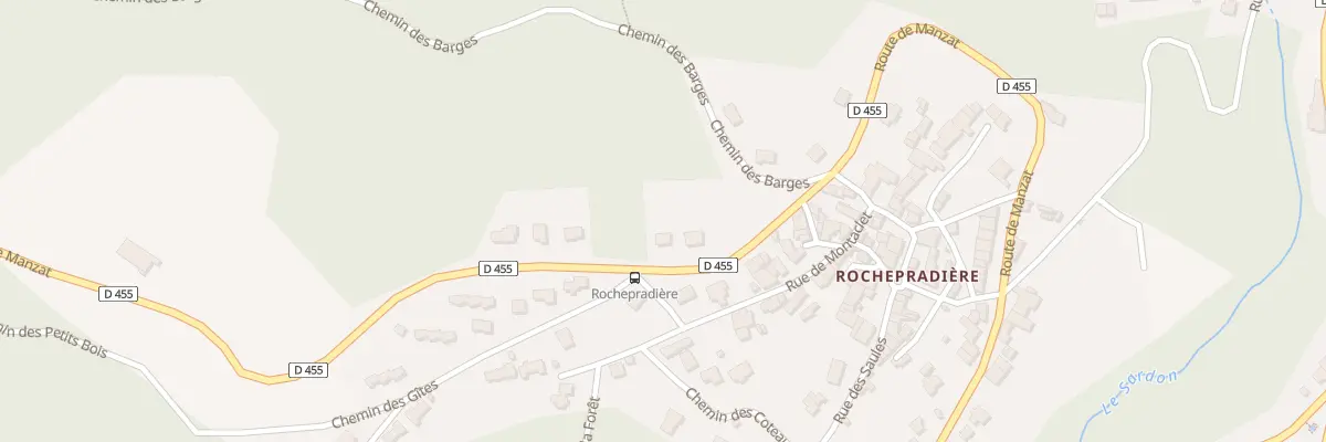 Plan du 42 Rte de Manzat-Rochepradiere à Châtel-Guyon
