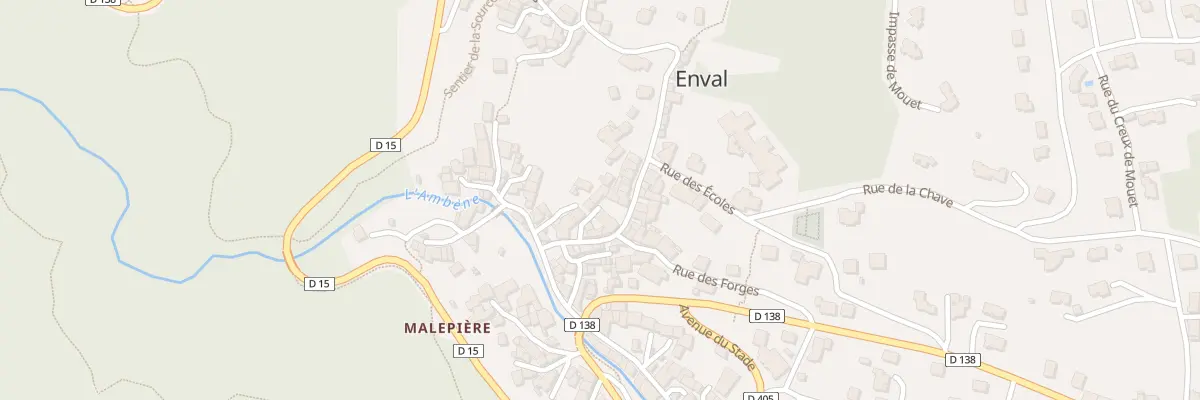 Plan du 7 Imp de la République à Enval