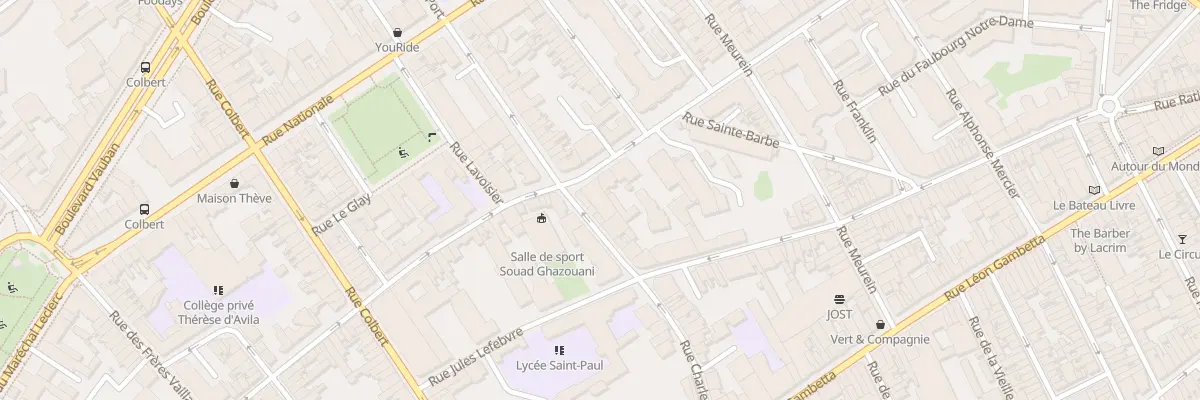 Plan du 77 Rue des Stations à Lille