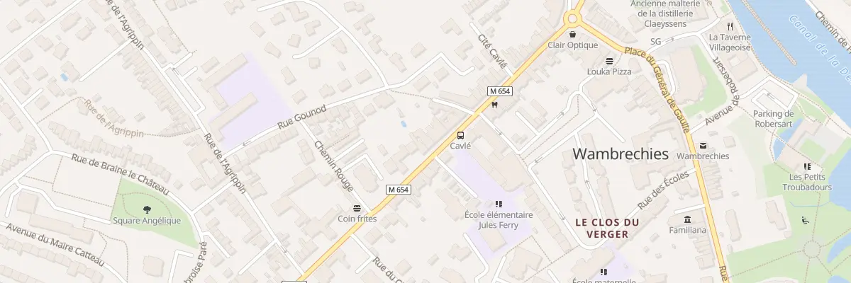 Plan du 58 Rue du Général Leclerc à Wambrechies