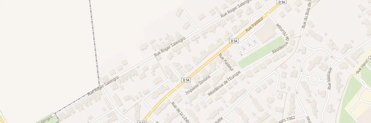 Plan du 38 Rue Pasteur à Thumeries