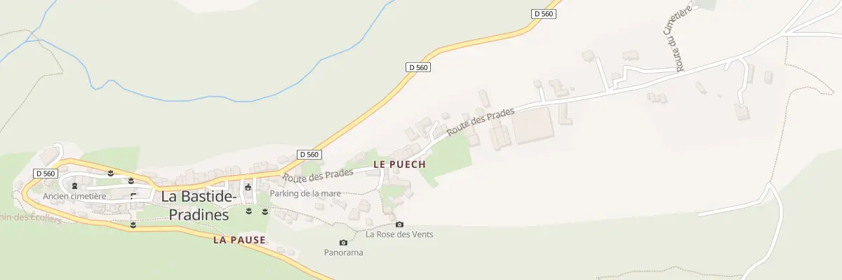 Plan du 5013 La Bastide Pradines à La Bastide-Pradines