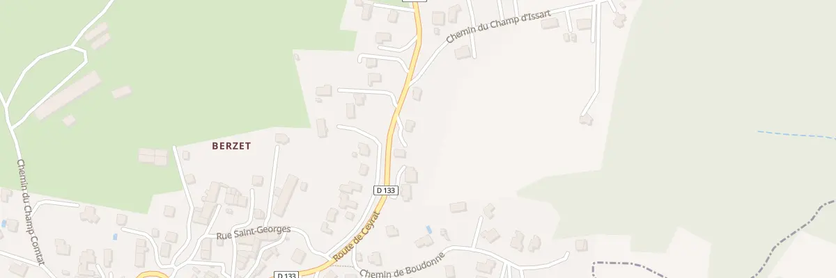 Plan du 22 Rte de Ceyrat Vge Berzet à Saint-Genès-Champanelle