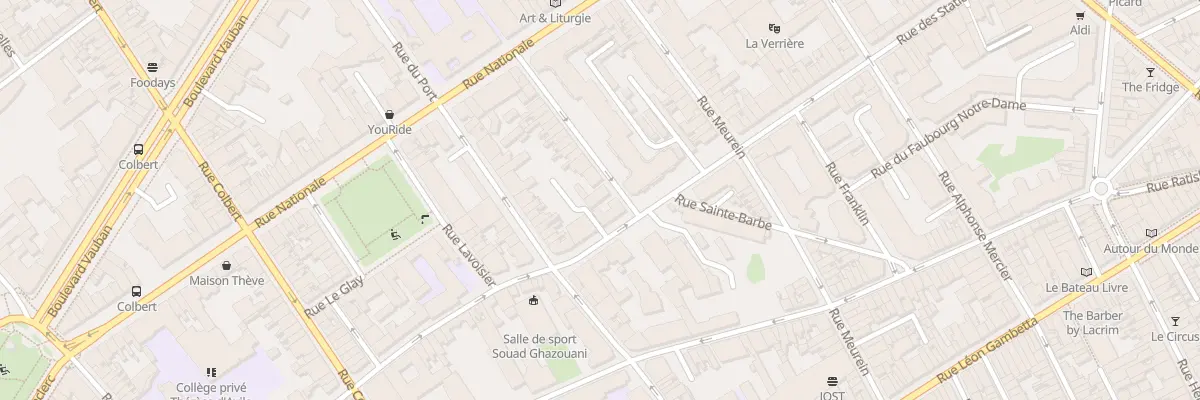 Plan du 30 Rue Catel Beghin à Lille