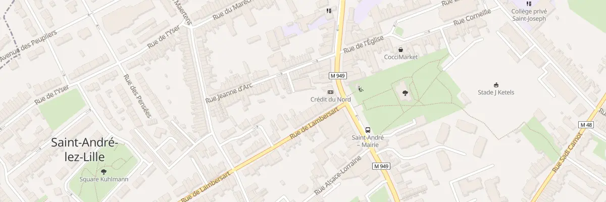 Plan du 6 Rue de Lambersart à Saint-André-lez-Lille