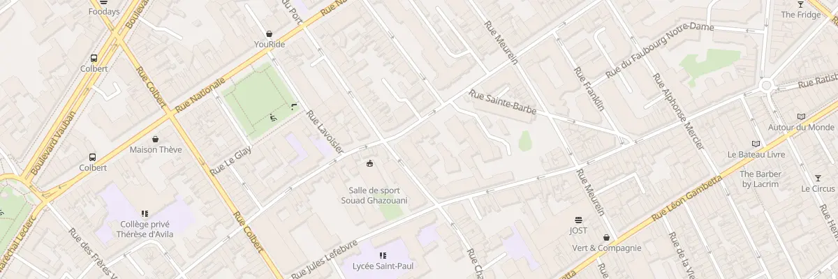 Plan du 75B Rue des Stations à Lille