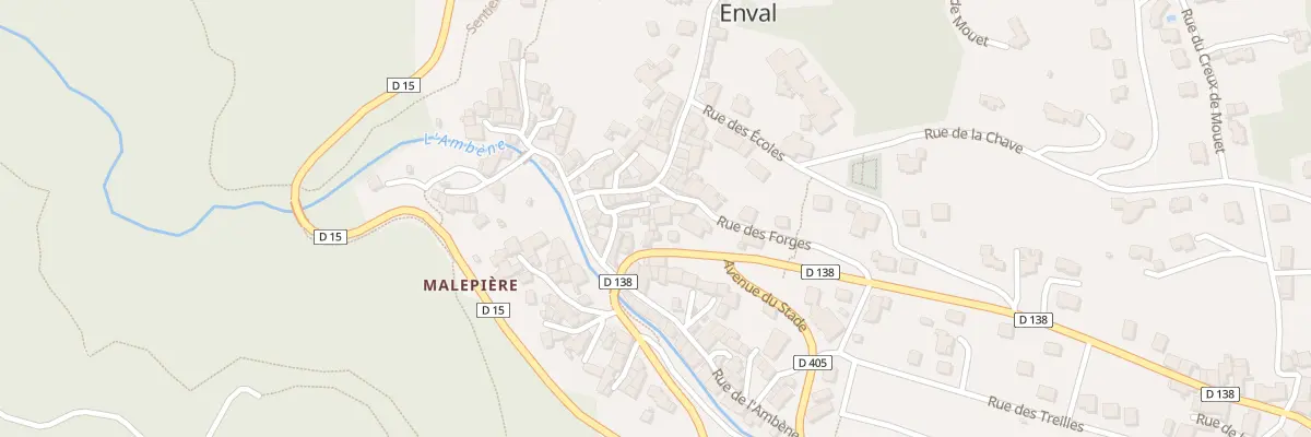 Plan du 10 Rue des Fleurs à Enval