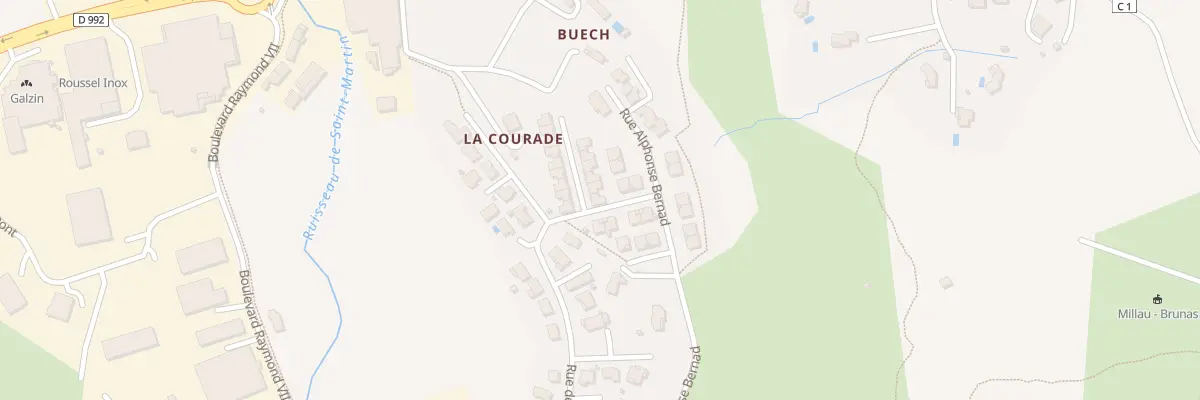 Plan du 2 Rue Georgette Julie à Creissels
