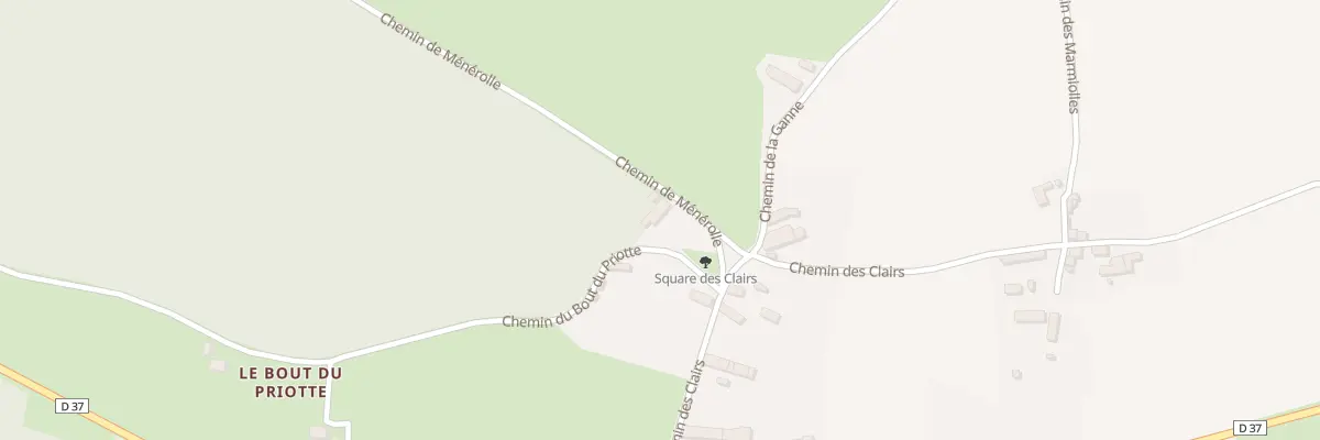 Plan du 1 Che de Menerolle à Sussat
