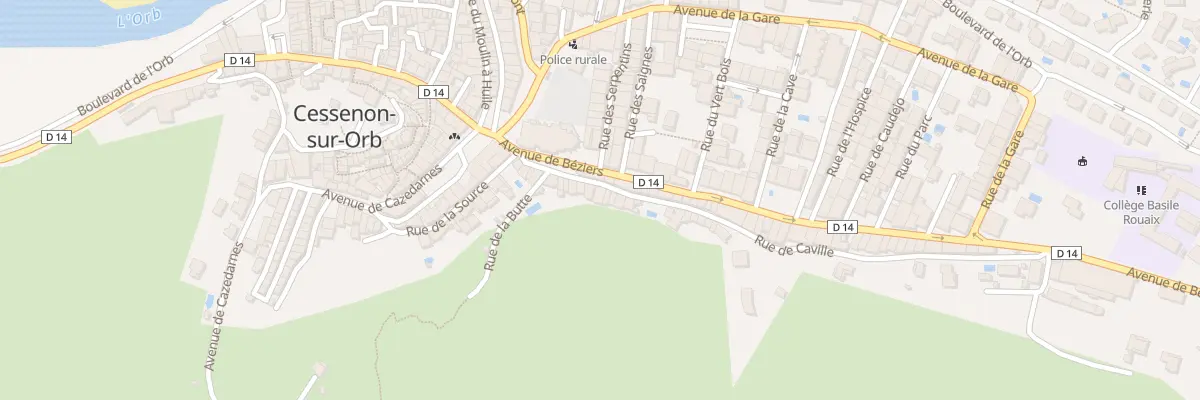 Plan du 22 Rue de Caville à Cessenon-sur-Orb