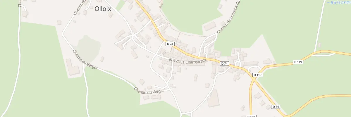 Plan du 5065 Rue de la Charreyrade à Olloix