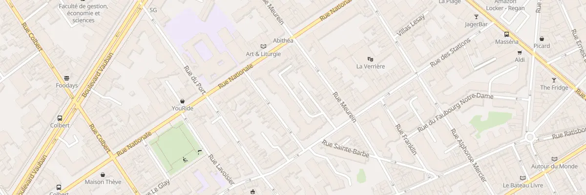 Plan du 62 Rue des Stations à Lille