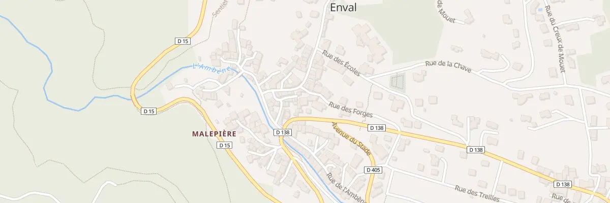 Plan du 2 Rue des Forges à Enval