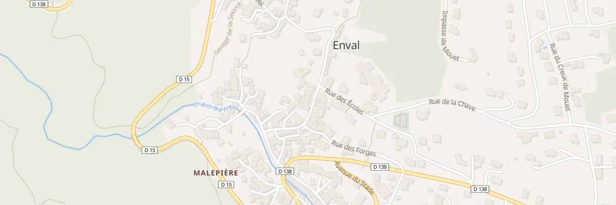 Plan du 9 Rue de la République à Enval