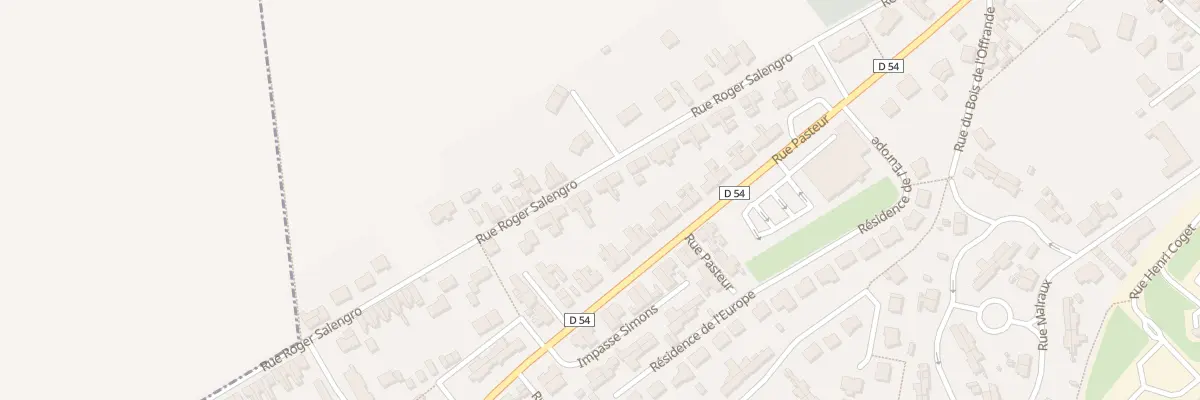 Plan du 69 Rue Roger Salengro à Thumeries