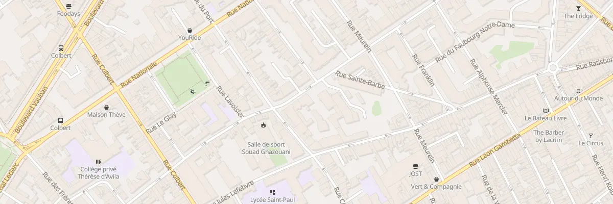 Plan du 75 Rue des Stations à Lille