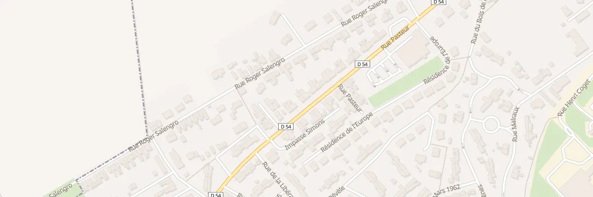 Plan du 36 Rue Pasteur à Thumeries