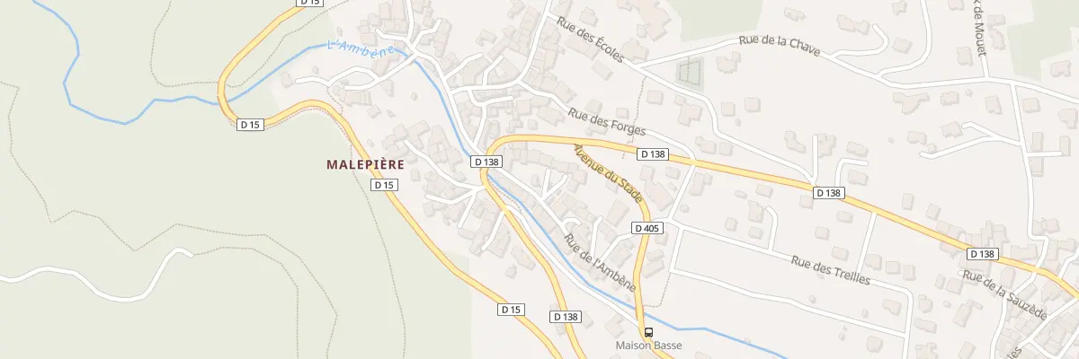 Plan du 7 Rue de l’Ambène à Enval