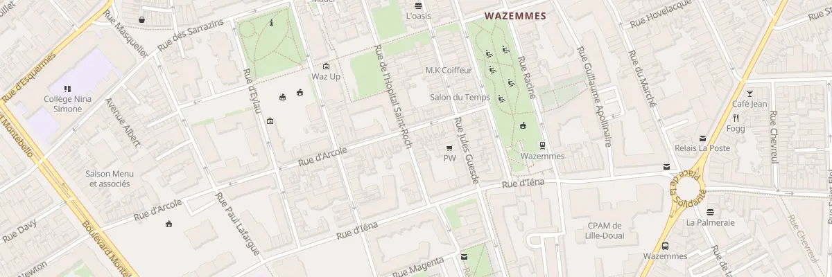 Plan du 12 Rue d’Arcole à Lille