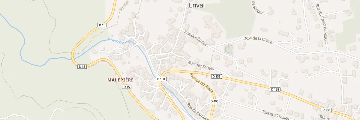 Plan du 8 Rue des Forges à Enval