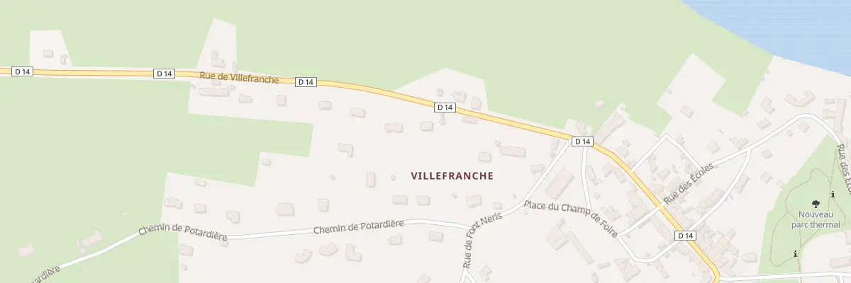 Plan du 6175 Villefranche à Bourbon-l’Archambault