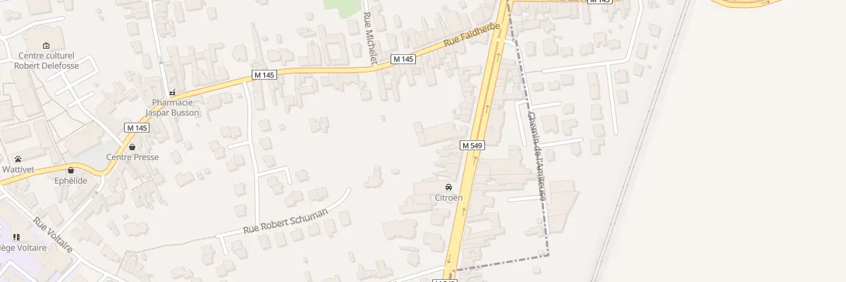 Plan du 124 Rue du Général De Gaulle à Wattignies