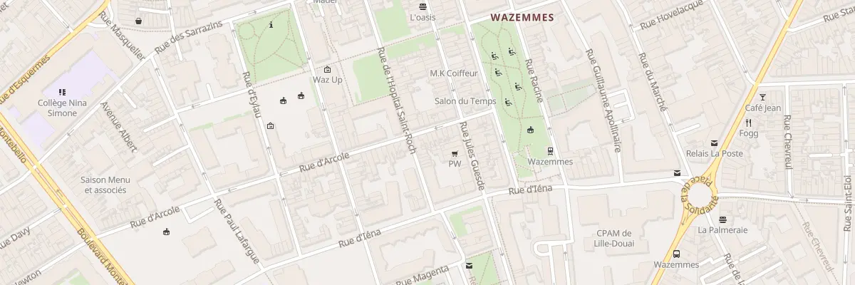 Plan du 10 Rue d’Arcole à Lille