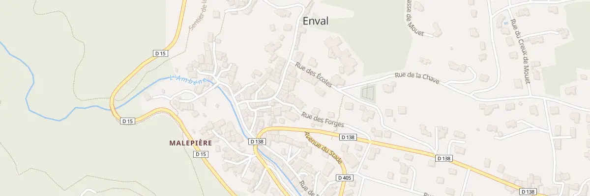 Plan du 5 Rue des Forges à Enval
