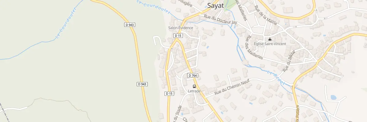 Plan du 8 Rue de Letrade Sayat à Sayat