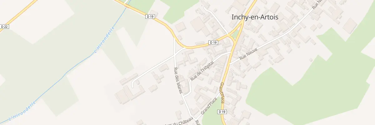 Plan du 10 Rue du Château à Inchy-en-Artois