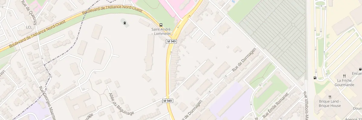 Plan du 156 Rue du Général Leclerc à Saint-André-lez-Lille