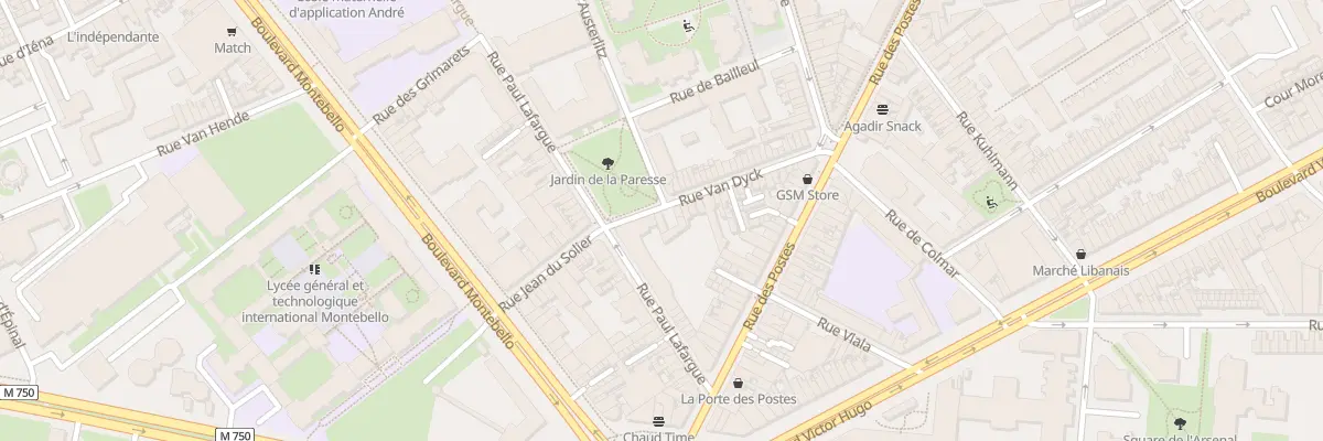 Plan du 41 Rue Van Dyck à Lille